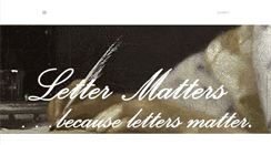 Desktop Screenshot of lettermatters.com