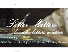 Tablet Screenshot of lettermatters.com